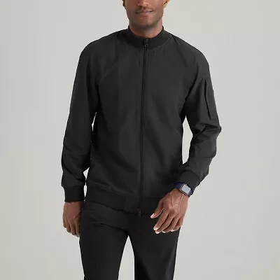 Barco One Bow883 Amplify 3-Pocket Stand-Up Collar Warm-Up Mens Moisture Wicking Scrub Jackets