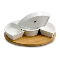 Elama Signature 6-pc. Lazy Susan Appetizer and Condiment Server Set