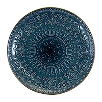 Elama Deep Sea Mozaic 16-pc. Stoneware Dinnerware Set