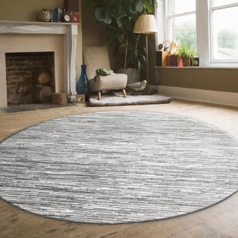 Radici Davide Stripe Indoor Round Area Rug