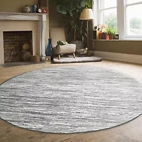 Radici Davide Stripe Indoor Round Area Rug