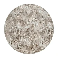 Radici Livigno Floral Indoor Round Area Rug