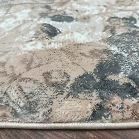 Radici Livigno Floral Indoor Round Area Rug