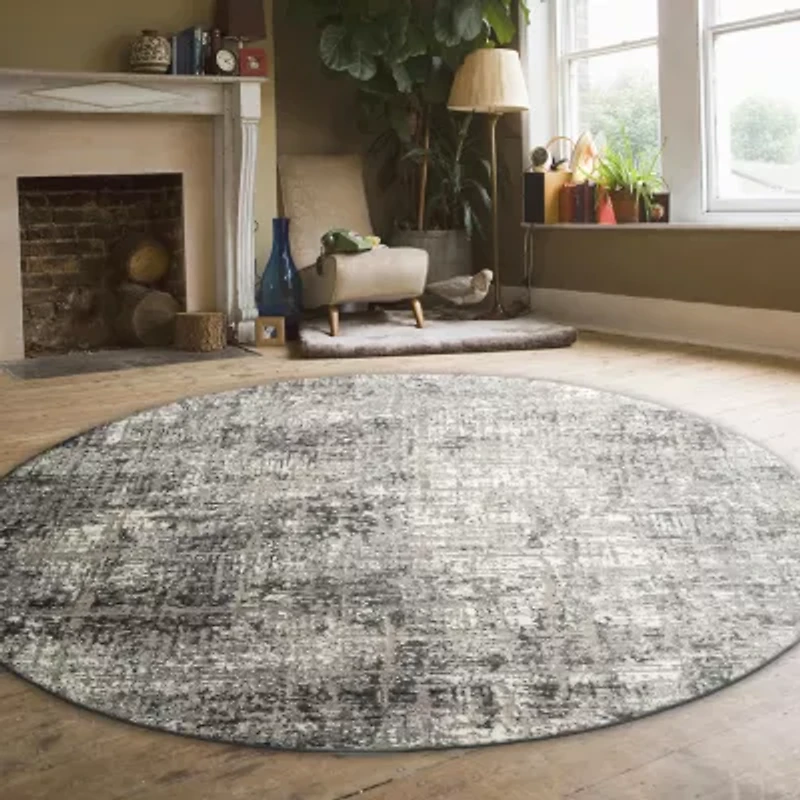 Radici Livigno Abstract Indoor Round Area Rug