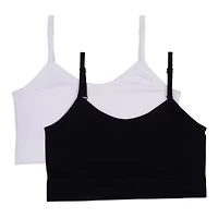 Maidenform Big Kid Girls Seamless Multi-Pack 2-pc. Bralette Rj4324-As1