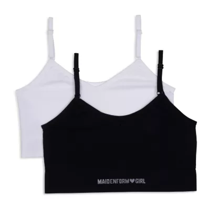Maidenform Big Kid Girls Seamless Multi-Pack 2-pc. Bralette Rj4324-As1