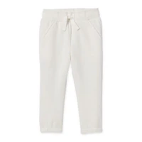 Okie Dokie Baby Girls Tapered Regular Fit Fleece Pull-On Pant