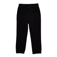 Okie Dokie Toddler Boys Drawstring Waist Cinched Regular Fit Fleece Jogger Pant