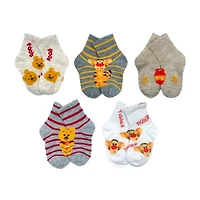 Toddler Boys 5 Pair Winnie The Pooh Crew Socks
