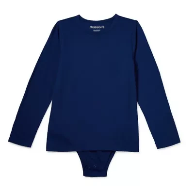 Thereabouts Little & Big Kid Boys Bodysuit Closure Easy-on + Easy-off Adaptive Crew Neck Long Sleeve