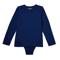 Thereabouts Little & Big Kid Boys Bodysuit Closure Easy-on + Easy-off Adaptive Crew Neck Long Sleeve
