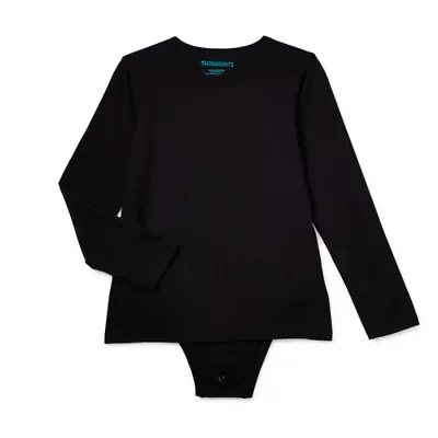Thereabouts Little & Big Kid Boys Bodysuit Closure Easy-on + Easy-off Adaptive Crew Neck Long Sleeve