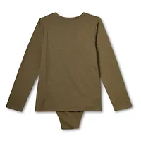 Thereabouts Little & Big Kid Boys Bodysuit Closure Easy-on + Easy-off Adaptive Crew Neck Long Sleeve Bodysuit
