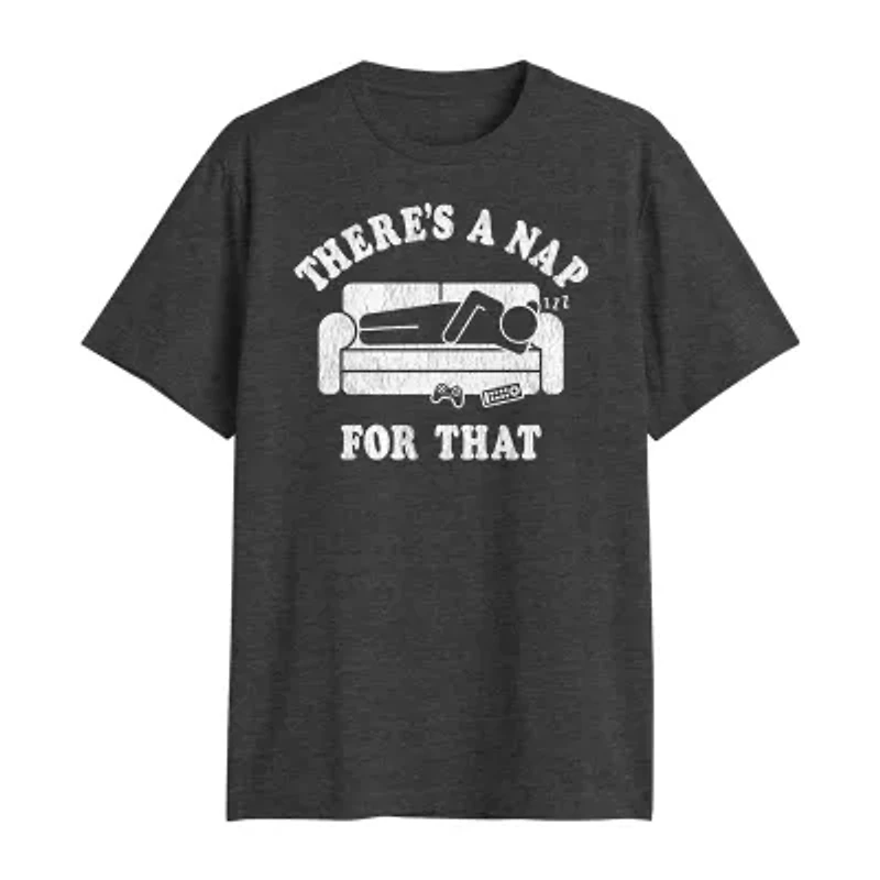 Mens Crew Neck Short Sleeve Classic Fit Big and Tall Graphic T-Shirt
