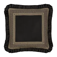 Queen Street Branson Black & Gold Square Throw Pillow
