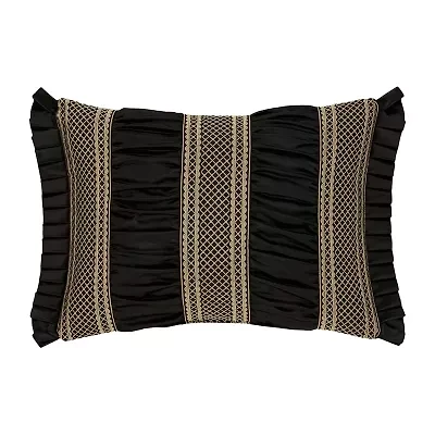 Queen Street Branson Black & Gold Rectangular Throw Pillow