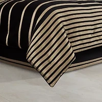 Queen Street Charleston Black 4-pc. Midweight Embellished Comforter Set
