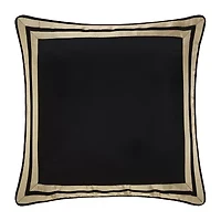 Queen Street Charleston Black Embellished Euro Sham