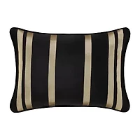 Queen Street Charleston Black Rectangular Throw Pillow
