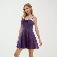 City Triangle Womens Juniors Fit + Flare Dress