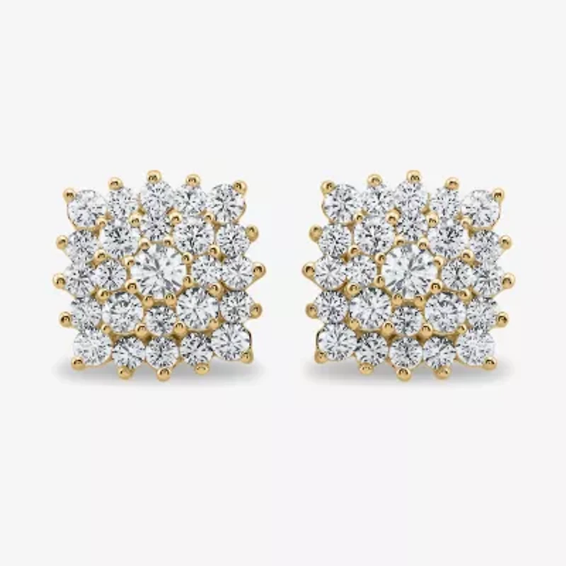3/4 CT. T.W. Lab Grown White Diamond 10K Gold 9.3mm Stud Earrings