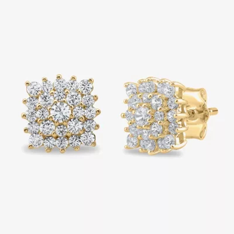 3/4 CT. T.W. Lab Grown White Diamond 10K Gold 9.3mm Stud Earrings