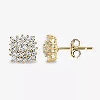3/4 CT. T.W. Lab Grown White Diamond 10K Gold 9.3mm Stud Earrings