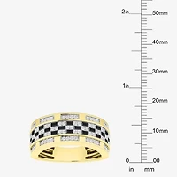 Mens 1 CT. T.W. Natural White Diamond 10K Gold Fashion Ring