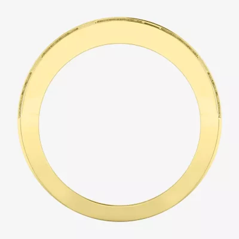 Mens 1 CT. T.W. Natural White Diamond 10K Gold Fashion Ring