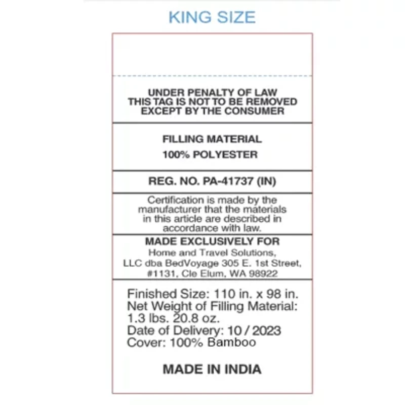 Bedvoyage Rayon from Bamboo Hem Coverlet