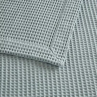 Madison Park Waffle Weave Cotton Lightweight Blanket