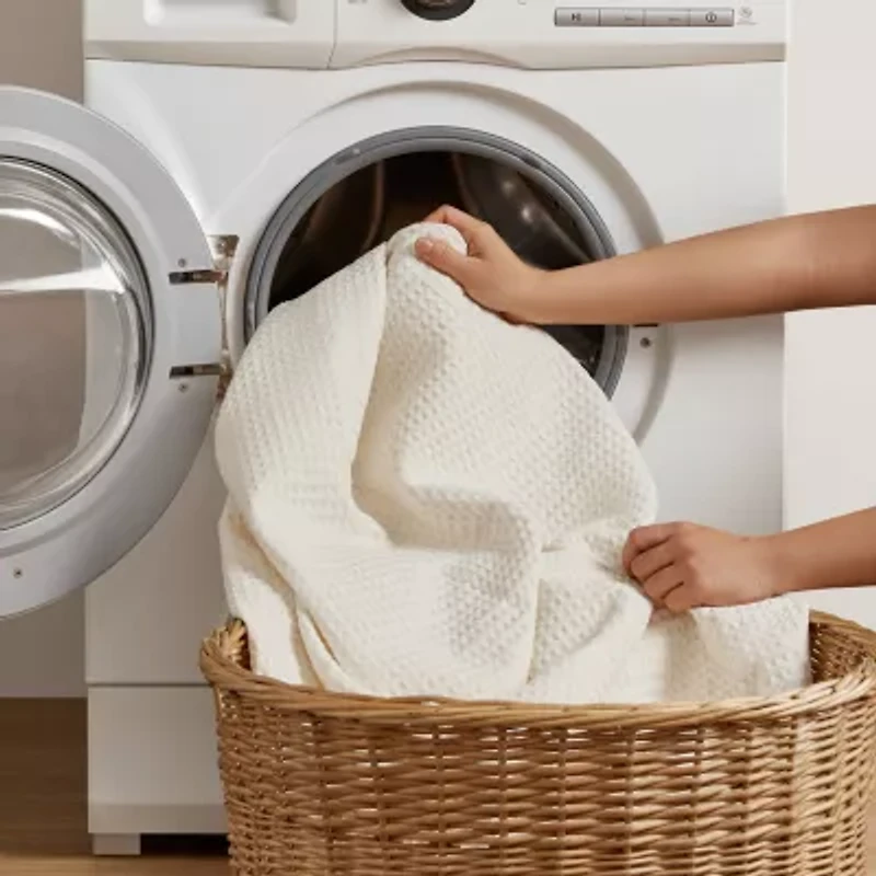 Madison Park Waffle Weave Cotton Lightweight Blanket