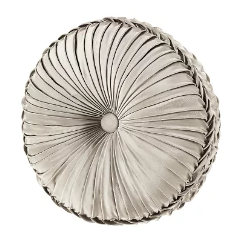 Queen Street Branson Flax Round Throw Pillow