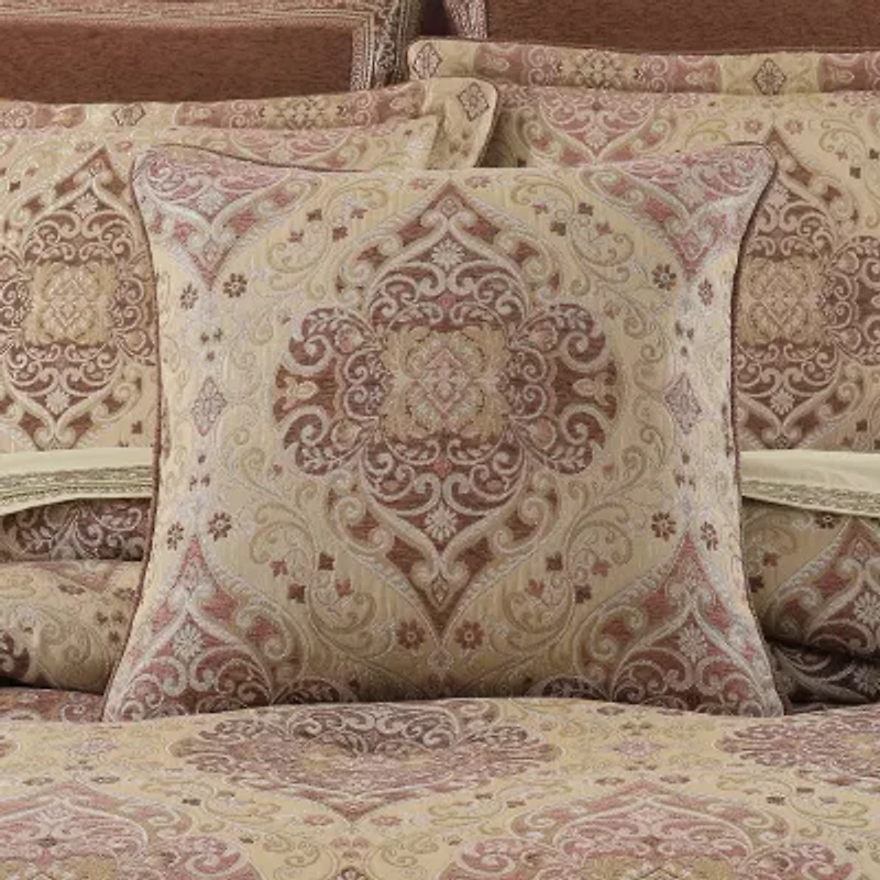 Queen Street Wallace Terracotta Square Throw Pillow