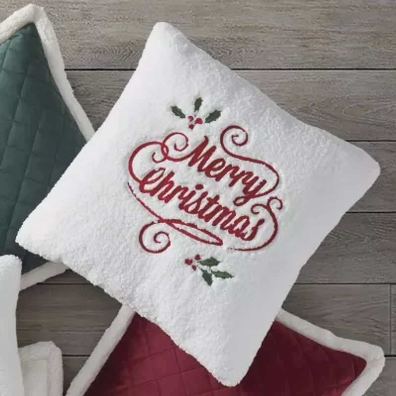 Queen Street Holly Square Throw Pillow