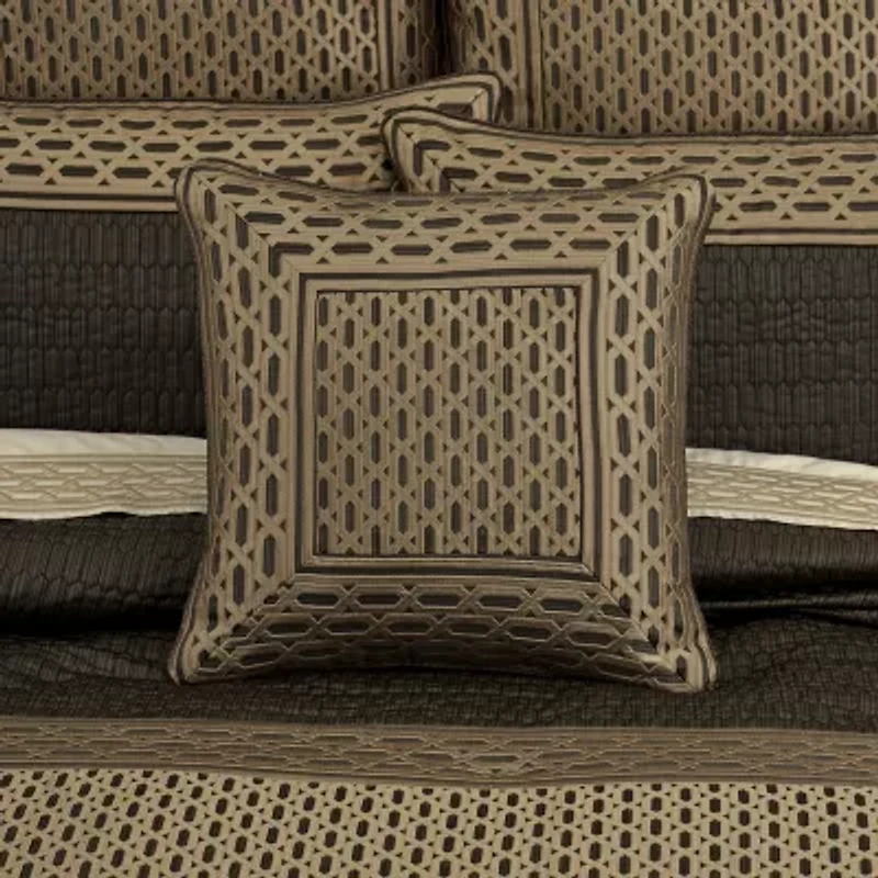 Queen Street Melbourne Bronze Square Throw Pillow