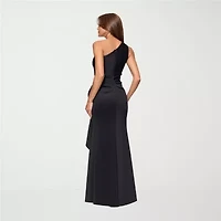 DJ Jaz One Shoulder Womens Sleeveless Evening Gown