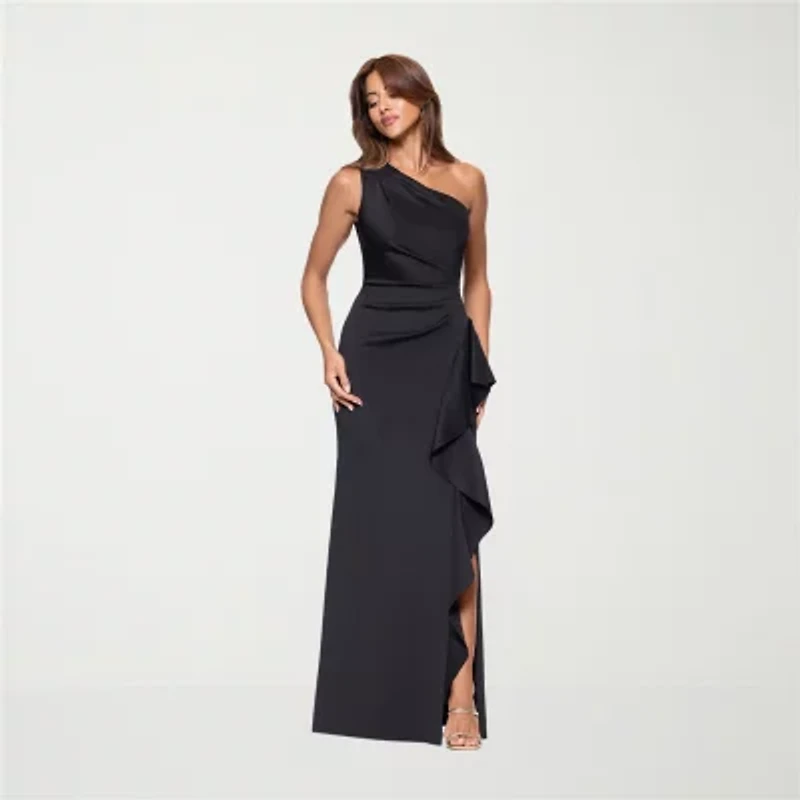 DJ Jaz One Shoulder Womens Sleeveless Evening Gown
