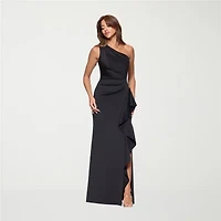 DJ Jaz One Shoulder Womens Sleeveless Evening Gown