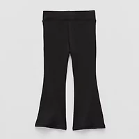Okie Dokie Active Toddler & Little Girls Knit Flare Full Length Leggings