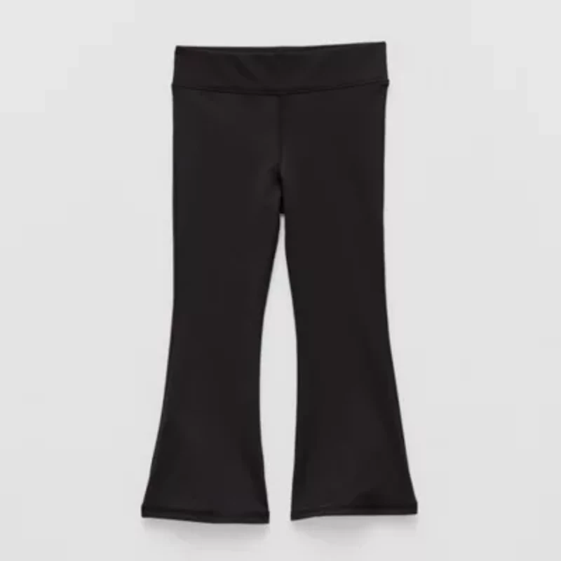 Okie Dokie Active Toddler & Little Girls Knit Flare Full Length Leggings