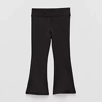 Okie Dokie Active Toddler & Little Girls Knit Flare Full Length Leggings