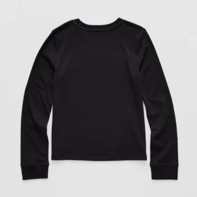 Thereabouts Little & Big Kid Girls Crew Neck Long Sleeve T-Shirt
