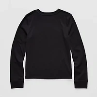 Thereabouts Little & Big Kid Girls Crew Neck Long Sleeve T-Shirt
