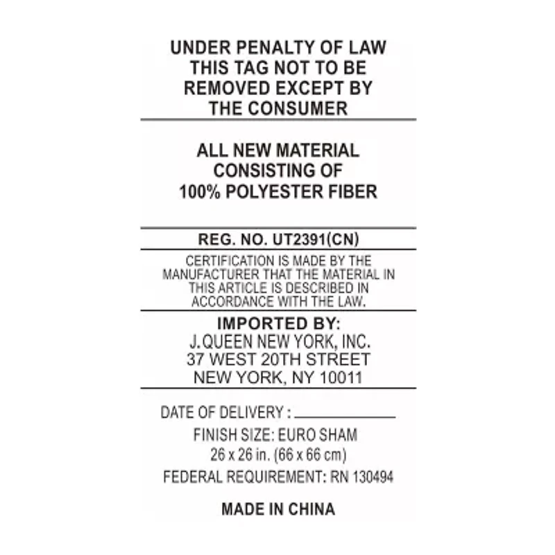 Queen Street Marshmallow Euro Sham