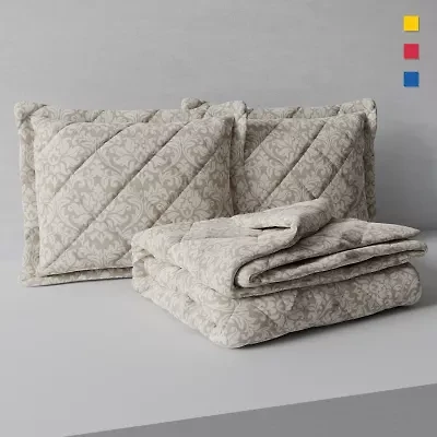 Color Sense 3 Pieces Reversible Quilt Sets