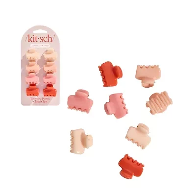 Kitsch 8-pc. Recycled Plastic Mini Cloud Clips- Assorted Cherry Value Set