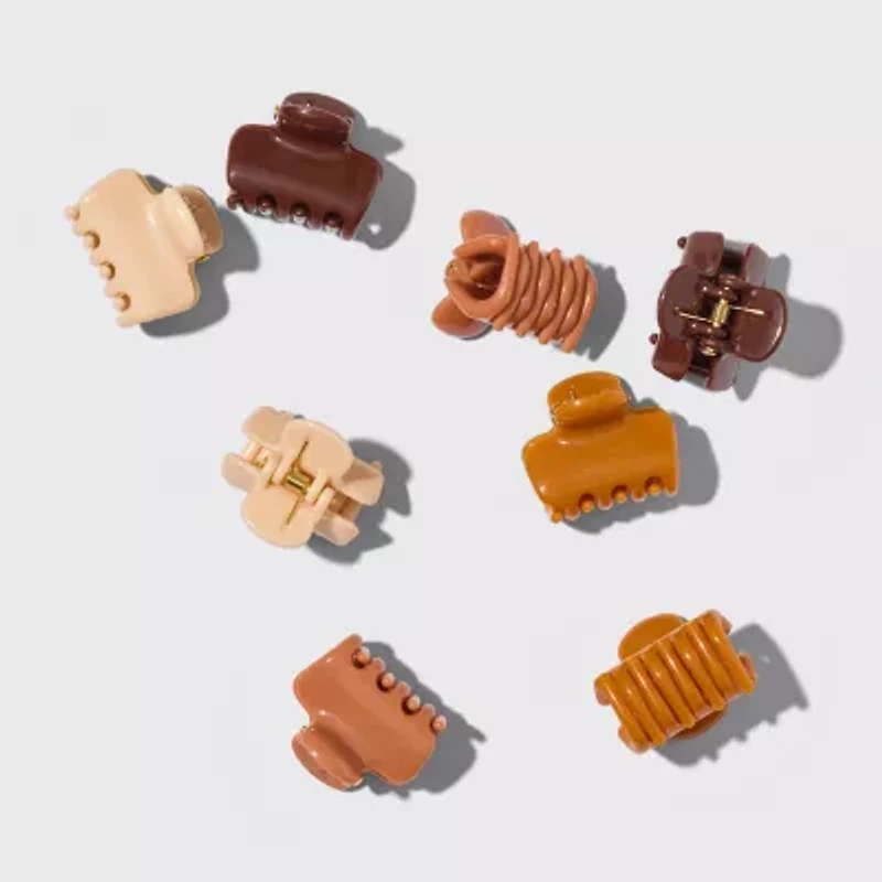 Kitsch 8-pc. Recycled Plastic Mini Cloud Clip- Sedona Value Set