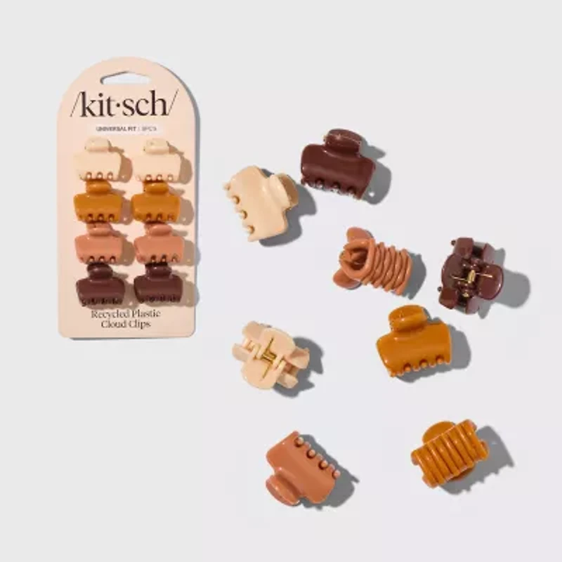 Kitsch 8-pc. Recycled Plastic Mini Cloud Clip- Sedona Value Set