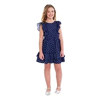 Bonnie Jean Big Kid Girls Short Sleeve Ruffled Fit + Flare Dress